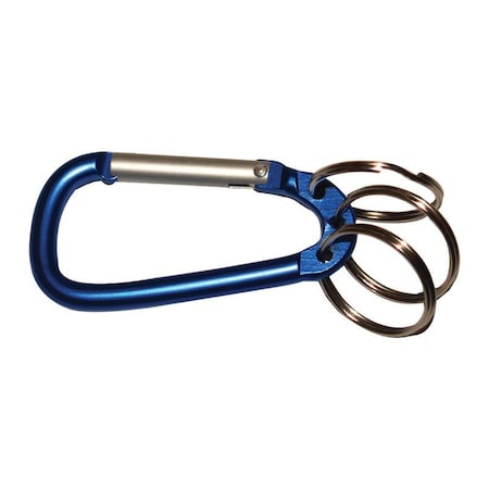 Hillman Carabiner, Silver, Aluminum, Multi Ring, 36 PK 711117